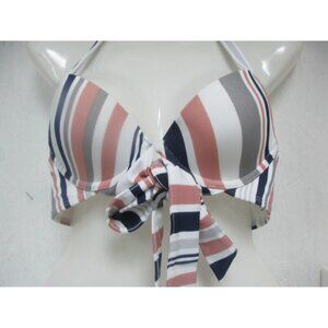 Adore Me Women's Rimini Striped Contour Bikini  Swim Top Size 32DD NWOT!!!